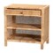 Baxton Studio Bella Modern Bohemian Natural Brown Mahogany Wood and Natural Rattan 1-Drawer Console Table 226-13096-ZORO - alternate 4